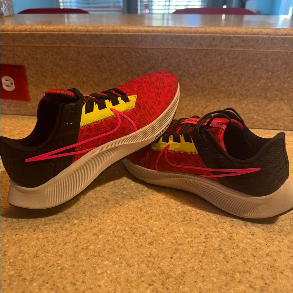 Nike Red and Yellow Athletic Shoes